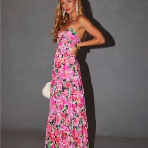 VICI Floral Pink Maxi Dress SOLD OUT
